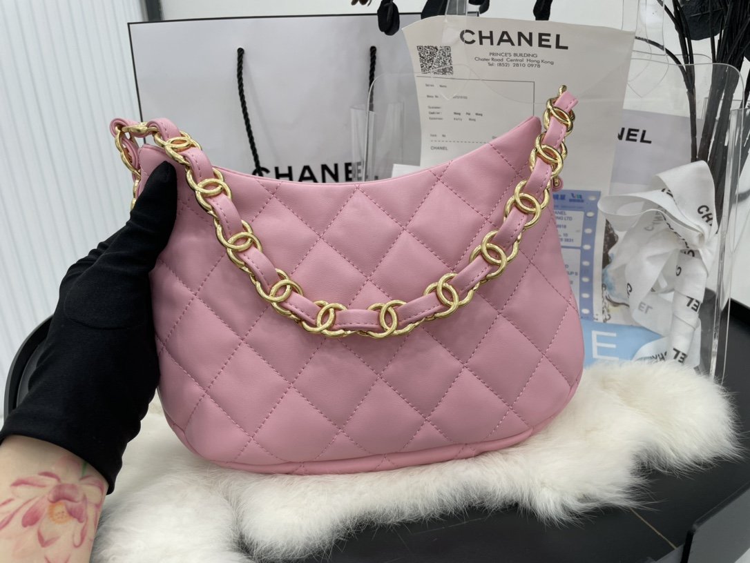 ChanelHobo Handbag PiNike For Women, Women’s Bags 9.4in/24cm