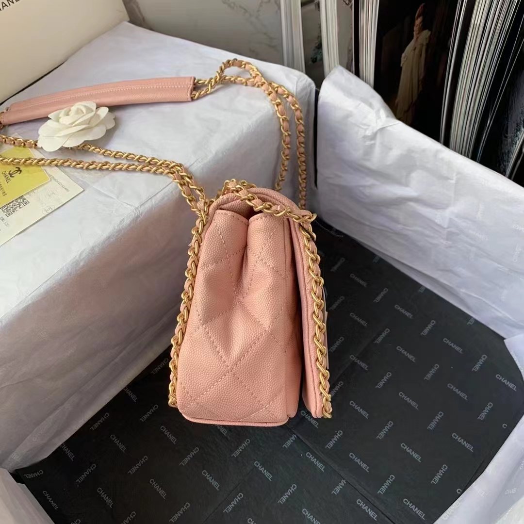 ChanelFlapbag With Chain Light PiNike For Women, Women’s Bags 8.3in/21cm