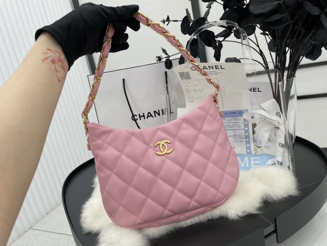 ChanelHobo Handbag PiNike For Women, Women’s Bags 9.4in/24cm