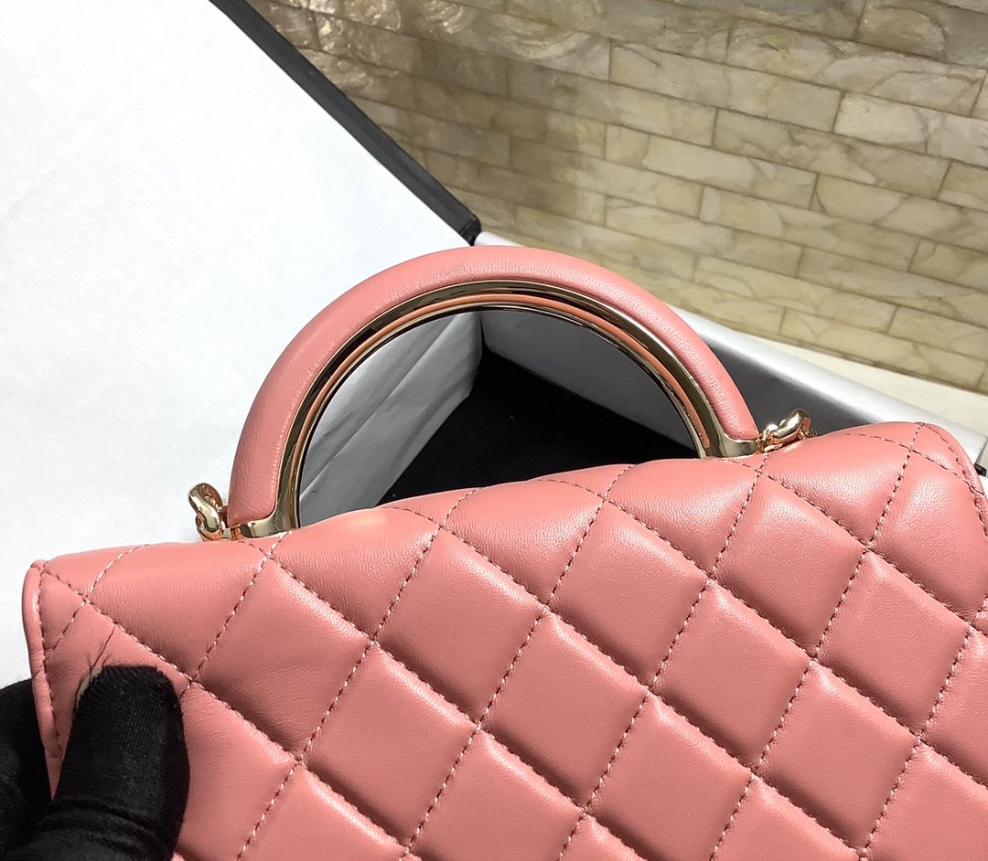 ChanelHand-Held Oblique Cross Bag PiNike For Women, Women’s Bags 6.7in/19cm