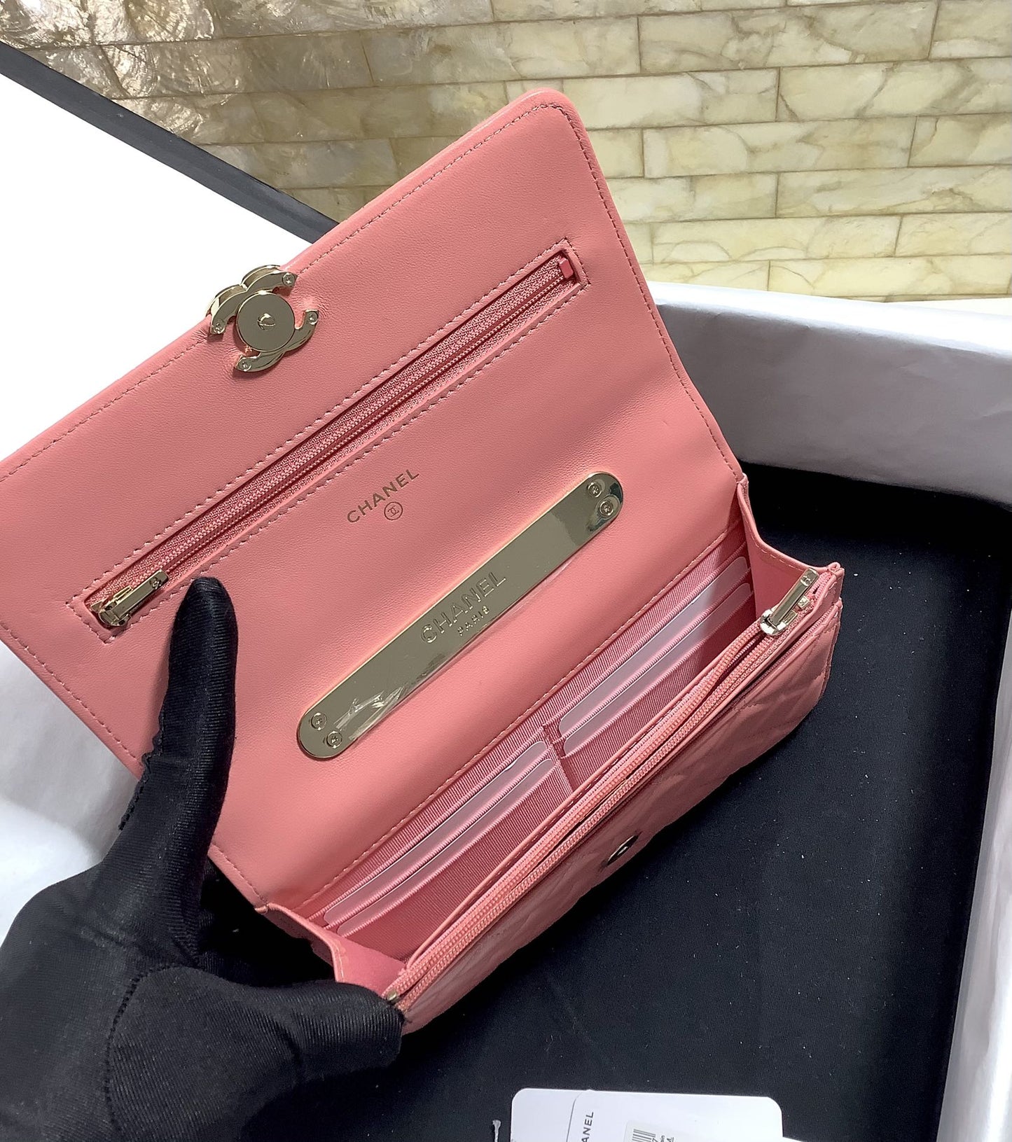 ChanelHand-Held Oblique Cross Bag PiNike For Women, Women’s Bags 6.7in/19cm