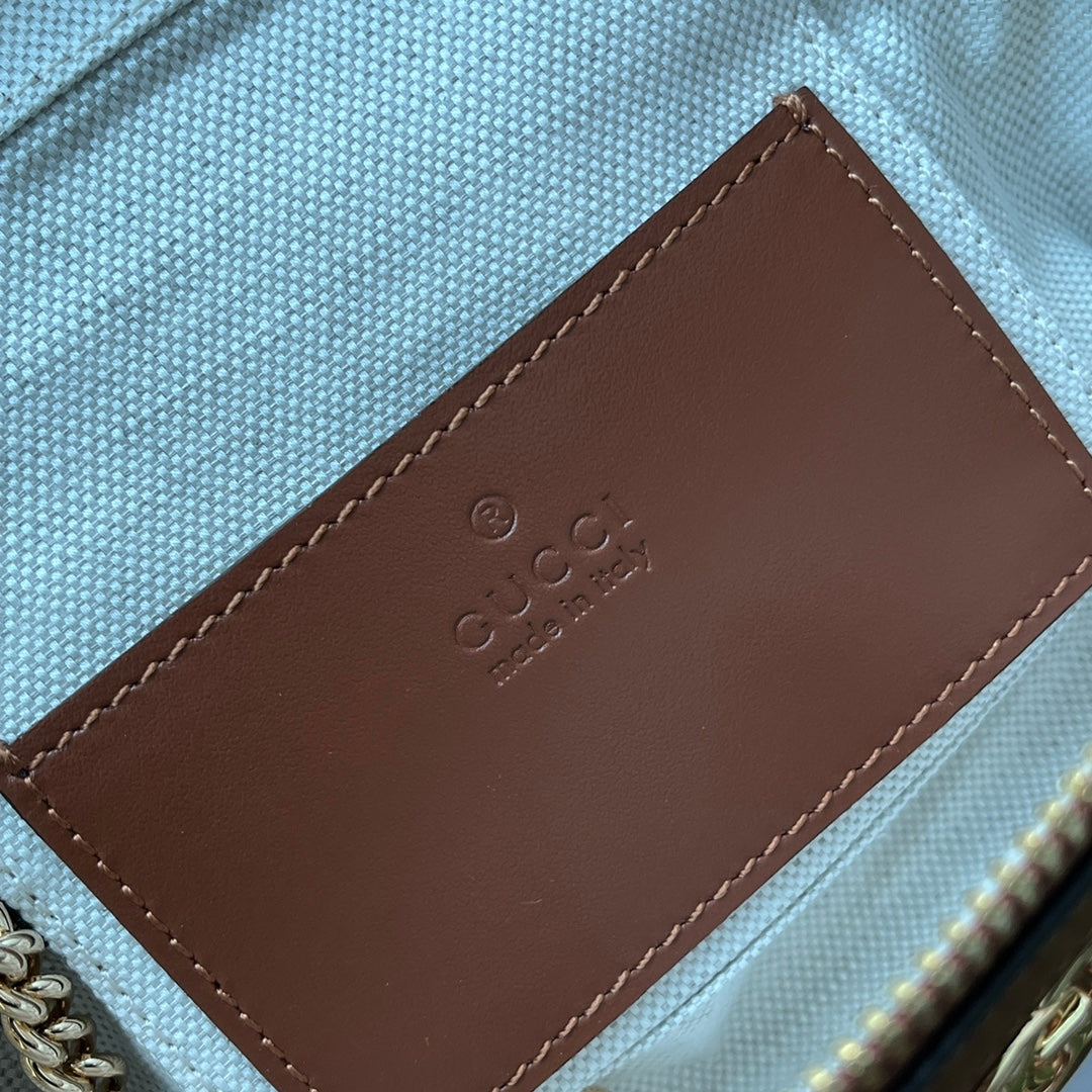 gg Quilted gg Mini Handbag Brown For Women, Women’s Bags 6.3in/16cm gg 723770 UM8IG 2546