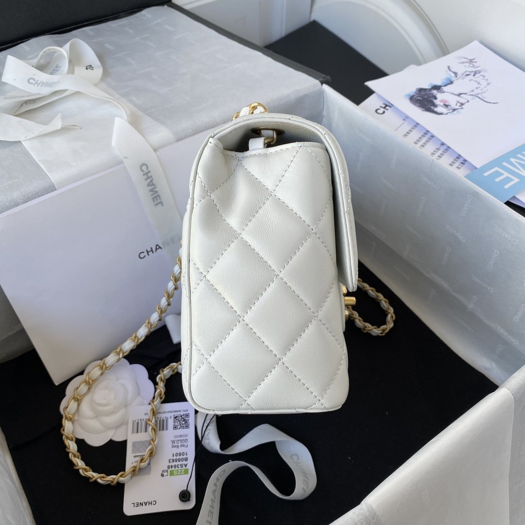 ChanelMini Flap Bag White For Women, Women’s Bags 6.7in/17cm