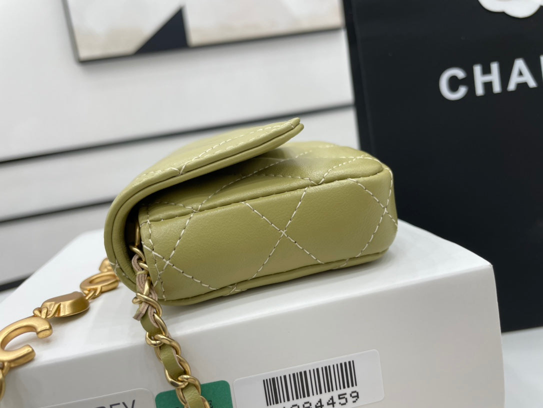 ChanelMini Flap Bag Green For Women, Women’s Bags 7.5in/19cm