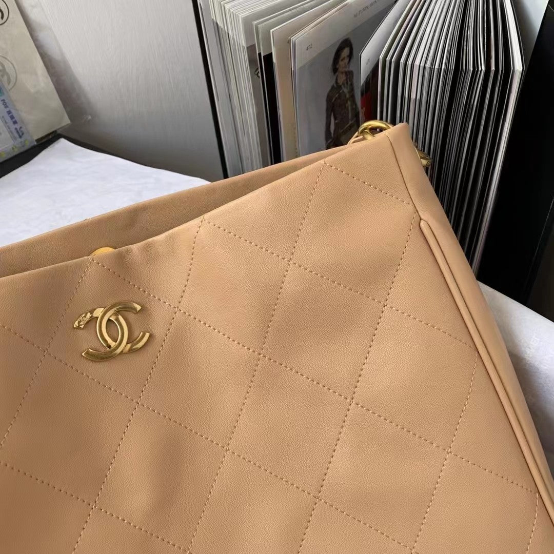 ChanelShopping Bags Beige For Women, Women’s Bags 13in/30.5cm
