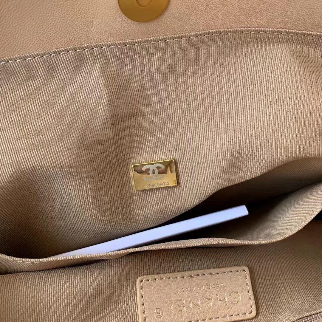 ChanelShopping Bags Beige For Women, Women’s Bags 13in/30.5cm