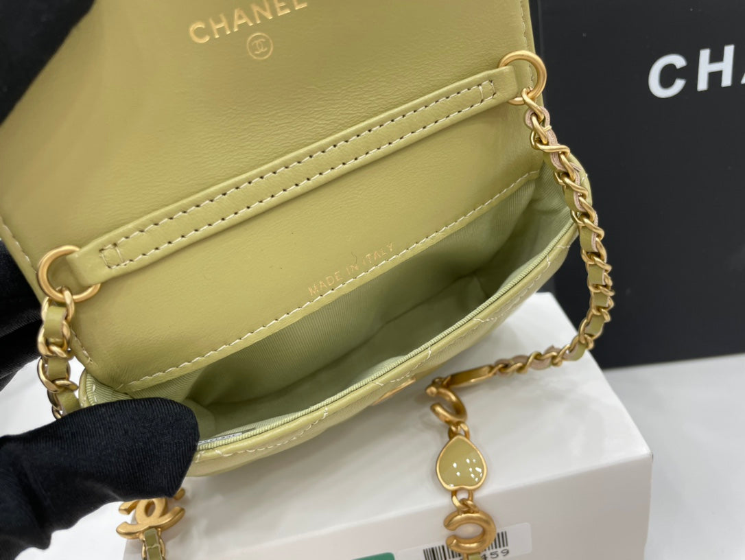 ChanelMini Flap Bag Green For Women, Women’s Bags 7.5in/19cm