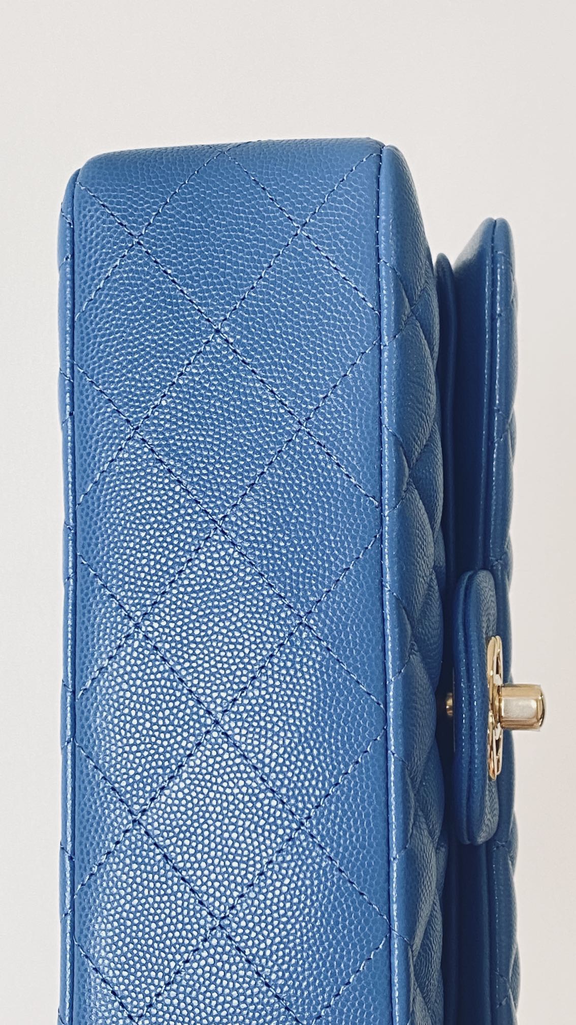 ChanelSmall Classic Handbag Blue For Women, Women’s Bags 9.1in/23cm
