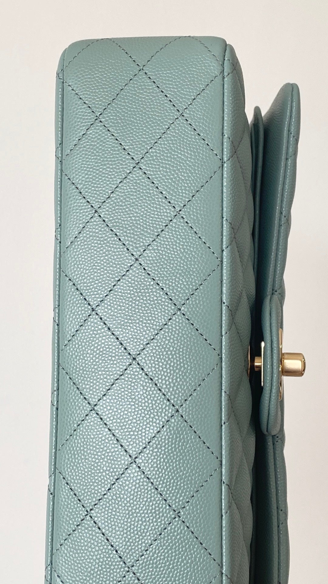ChanelSmall Classic Handbag Light Green For Women, Women’s Bags 9.1in/23cm