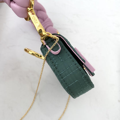 FI Nano Baguette Maxi Handle Pink and Green Bag For Woman 6.5cm/2.5in