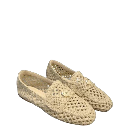 CHL BEIGE JUTE BRAIDED CORD LOAFERS