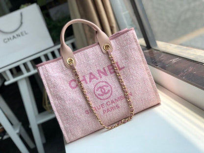 Chanel Deauville Tote 38cm PiNike For Women A66941