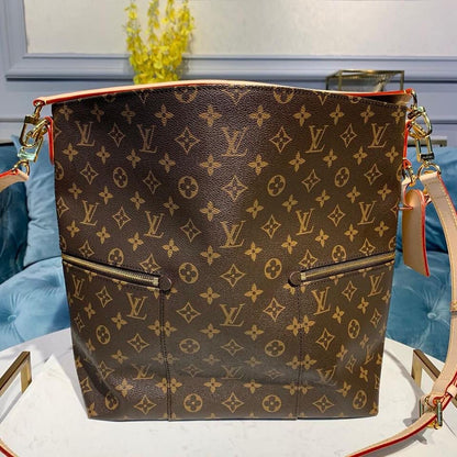 LV Melie Monogram Canvas For Women, Women’s Handbags, Shoulder Bags 16.5in/42cm LV M41544