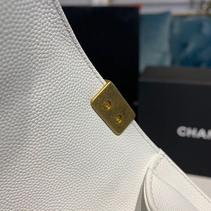 CHL SMALL BOY HANDBAG WHITE