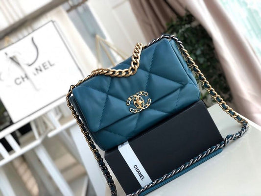 CHL 19 Handbag Teal For Women, Women’s Bags, Shoulder And Crossbody Bags 10.2in/26cm AS1160