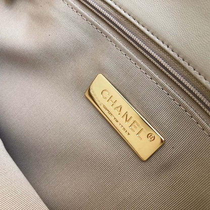 CHL 19 Maxi HandBag Beige For Women 14in/36cm