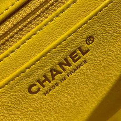 ChanelMini Flap Bag Yellow For Women, Women&#8217;s Bags, Shoulder And Crossbody Bags 6.7in/17cm A35200