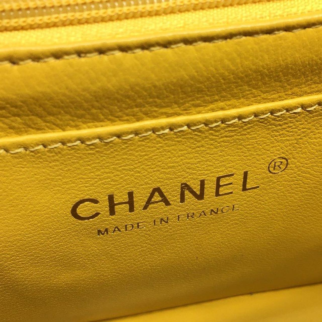 ChanelMini Flap Bag Caviar Yellow For Women, Women&#8217;s Bags, Shoulder And Crossbody Bags 6.7in/17cm A35200