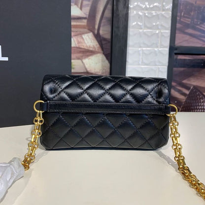 ChanelReissue 2.55 Waist Belt Bag Black For Women, Women’s Bags, Shoulder And Crossbody Bags 6.7in/17cm