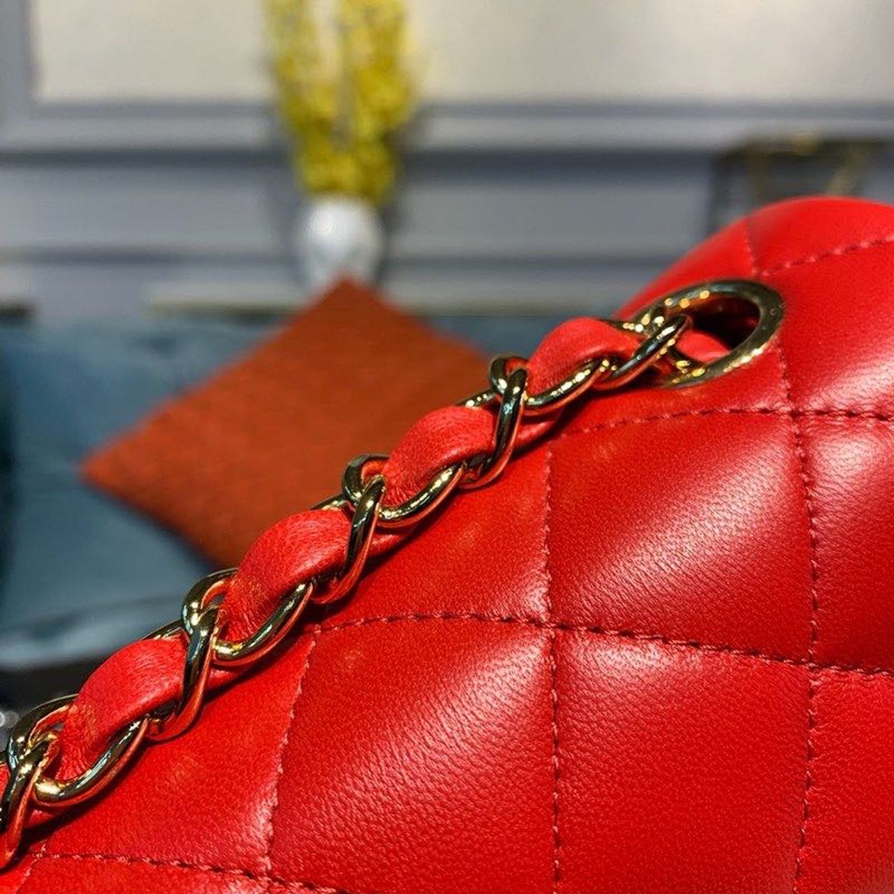 ChanelMini Flap Bag Red For Women, Women&#8217;s Bags, Women&#8217;s Bag, Shoulder And Crossbody 7.8in/20cm A69900