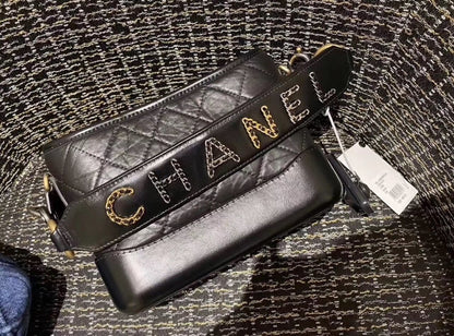 Chanel Gabrielle Hobo Bag 20cm Aged Calfskin Leather Spring/Summer Act 2 Collection, Black