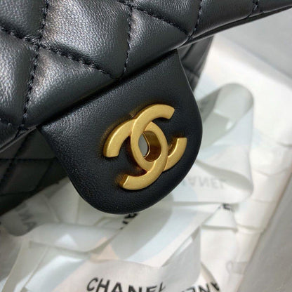 ChanelFlap Bag With ChanelBall On Strap Black For Women, Women&#8217;s Handbags, Shoulder And Crossbody Bags 7.8in/20cm AS1787