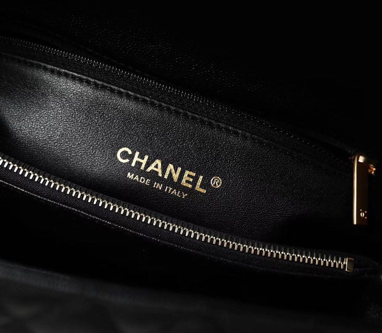 ChanelHandbag With Top Handle Black For Women 11in/28cm