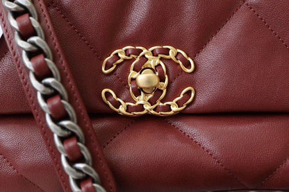 CHL 19 Handbag 26cm Bordeaux For Women AS1160