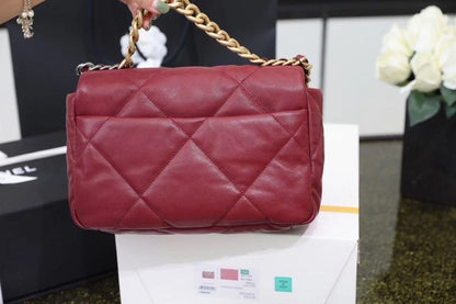CHL 19 Handbag 26cm Bordeaux For Women AS1160