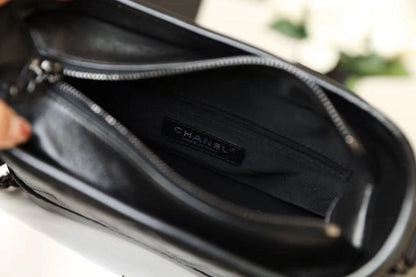 Chanel Gabrielle Hobo Bag 20cm Aged Calfskin Leather Spring/Summer Act 1 Collection, So Black