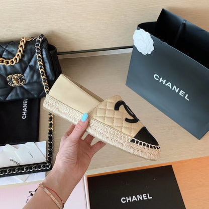CHL BEIGE/BLACK ESPADRILLES