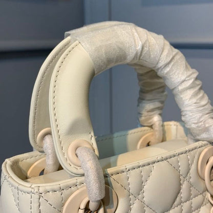 DI Mini Lady Bag Ivory For Women 6.5in/17cm CD M0505SLOI