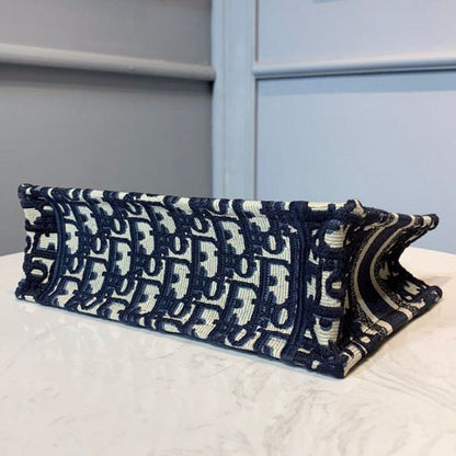 DI Mini Book Tote Bag Blue By Maria Grazia Chiuri For Women 9in/22cm CD S5475ZRIW_M928