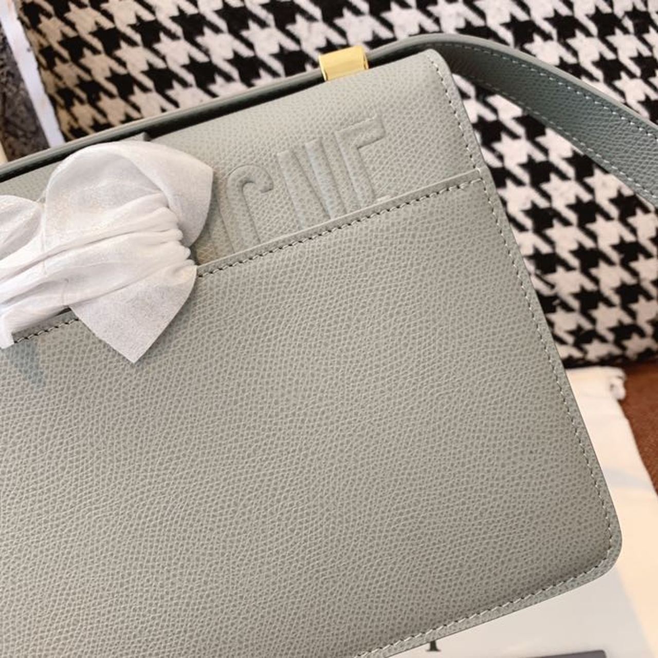 DI Medium 30 Montaigne Bag Blue-Gray Box For Women 24cm/9in CD