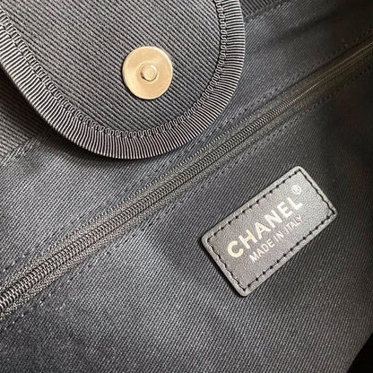 Chanel Large Deauville Pearl Tote Bag Black For Women, Women&#8217;s Handbags, Shoulder Bags 15in/38cm A66941