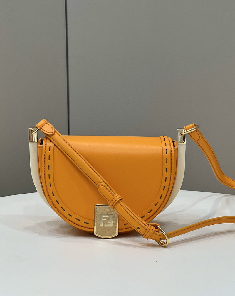 FI Moonlight Saddle Orange Bag For Woman 19cm/7.5in