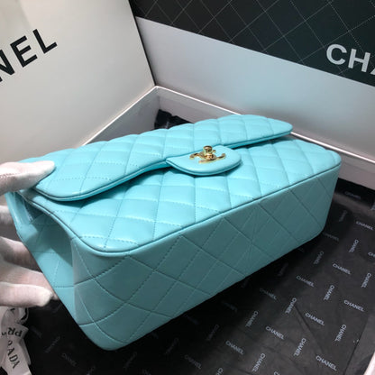 ChanelLarge Classic Handbag Gold Hardware Blue For Women, Women’s Handbags, Shoulder Bags 11.8in/30cm