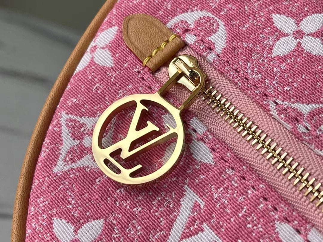 LV Loop Since 1854 Jacquard Pink By Nicolas Ghesquière For Cruise Show, WoHandbags 9.1in/23cm LV M81166