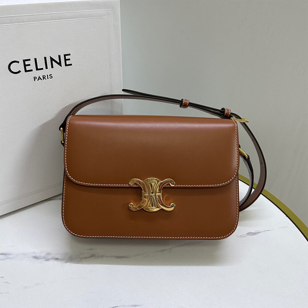 CL CLASSIQUE TRIOMPHE BAG in shiny calfskin
