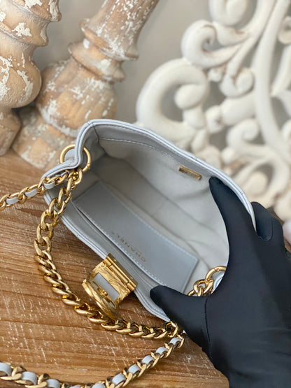ChanelSmall Hobo Bag Gold Hardware Grey For Women, Women’s Handbags, Shoulder Bags 7.5in/19cm