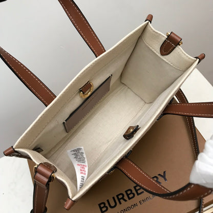 BB Mini Two-tone Canvas And Freya Tote For Women, Bags 9.1in/23cm 80441431
