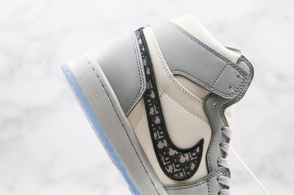 Designer Dior x Air Jordan 1 High OG "Grey"AJ1 High Q