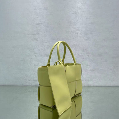BV Small Arco Tote Bag Yellow, For Women, Bags 14.2in/36cm
