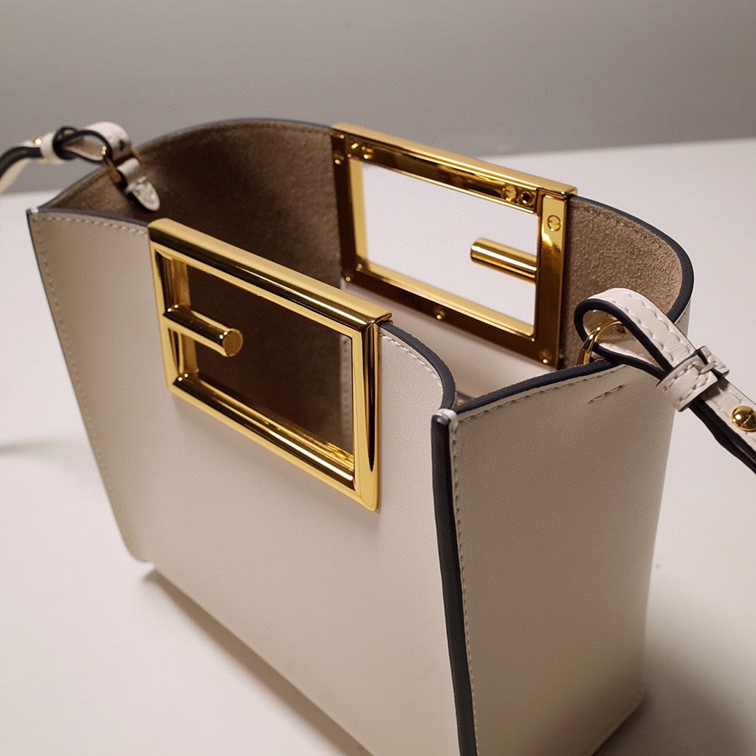 FI Way Small White Bag For Woman 17.5cm/7in