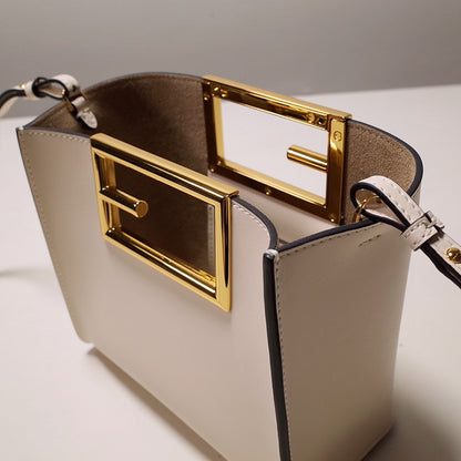 FI Way Small White Bag For Woman 17.5cm/7in