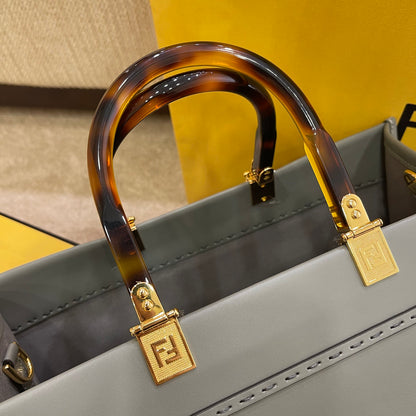 FI Tote Bag Grey For Women, Wonmen&#8217;s Bags 13.8in/35cm FF 8BH386ABVLF1BZC