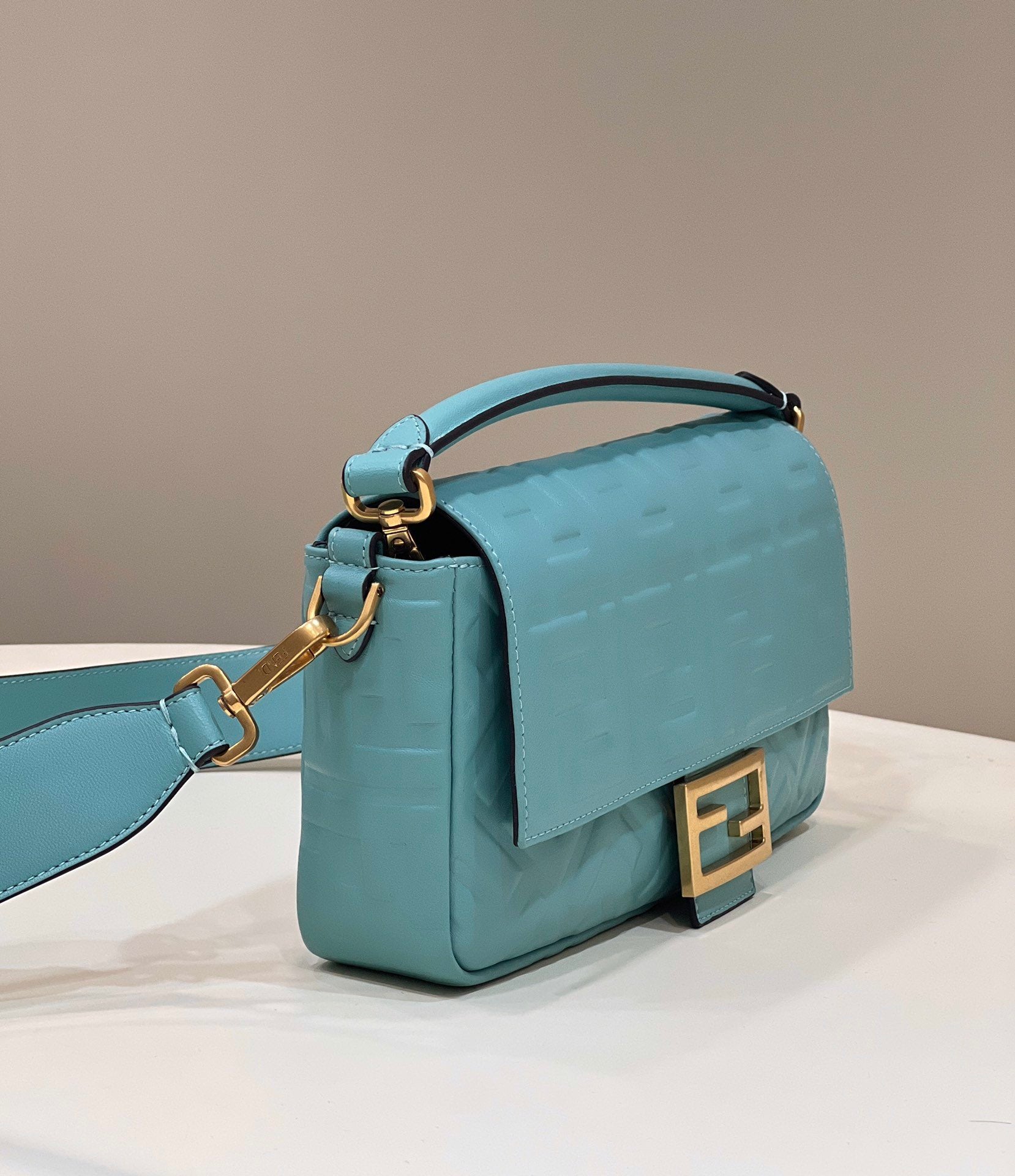 FI Baguette Teal For Women, Women&#8217;s Handbags, Shoulder And Crossbody Bags 10.6in/27cm FF 8BR600