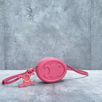 CE Crossbody Oval Purse Cuir Triomphe PiNike For Women 6in/16cm 10I703DPQ.27LK
