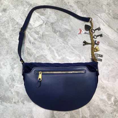 Balen Souvenir XXS Belt Bag In Dark Blue, For Women,  Bags 11.8in/30cm