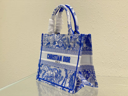 DI Small Book Tote Blue, For Women, Women’s Handbags 26.5cm/10.5in CD M1265ZRVJ_M808